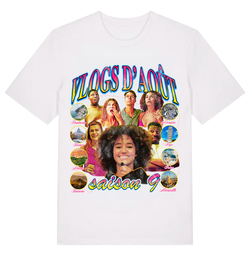 T-shirt Lena vlogs d'août - Saison 9